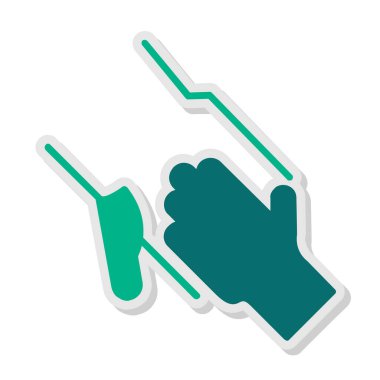 Tutma Eller simgesi, vektör illüstrasyonu 