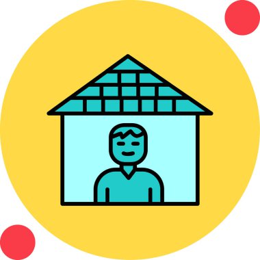 Karantina web simgesi vektör illüstrasyonu