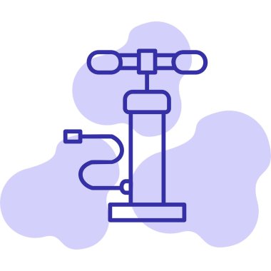 Hava pompası. Web simgesi basit illüstrasyon         