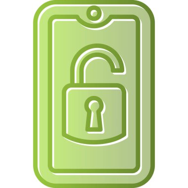 kilit düz simge vektör çizim