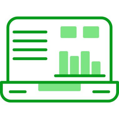 dizüstü bilgisayar simgesi, vektör illüstrasyonu basit tasarım