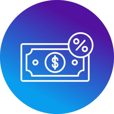 vergi ikonu öde. Web basit illüstrasyonu