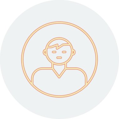 user icon, vector illustration simple design