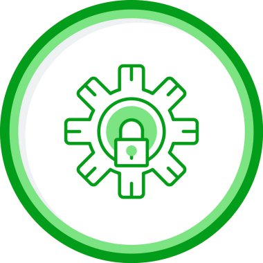 Vites kilidi vektör illüstrasyonu