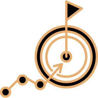 goal icon, vector illustration simple design