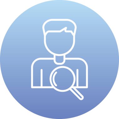 Seçim Süreci Web simgesi vektör illüstrasyonu