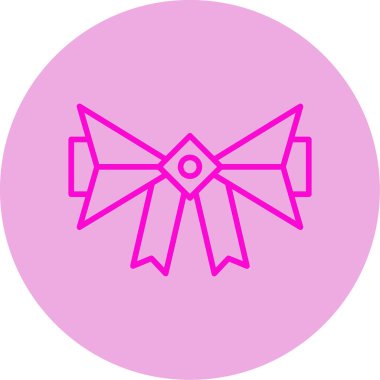 kurdele web simgesi vektör illüstrasyonu