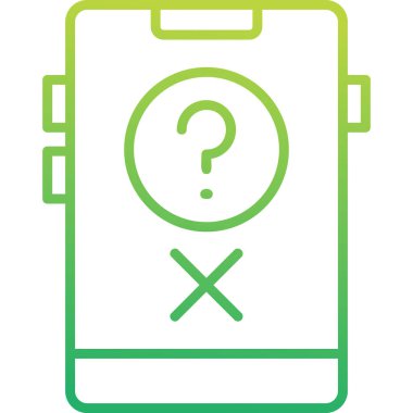 Quiz web simgesi vektör illüstrasyonu