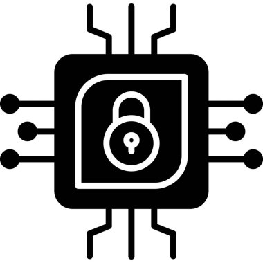 cpu icon, vector illustration simple design