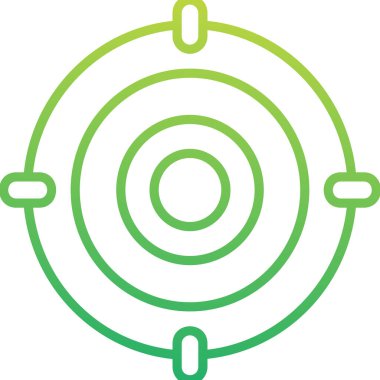 Hedef. Web simgesi basit illüstrasyon 