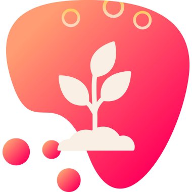 Bitki. Web simgesi basit illüstrasyon 