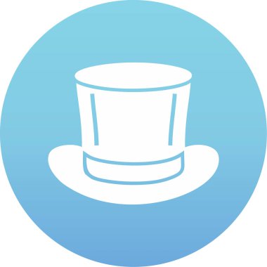 Sihirli Şapka web simgesi, vektör illüstrasyonu 