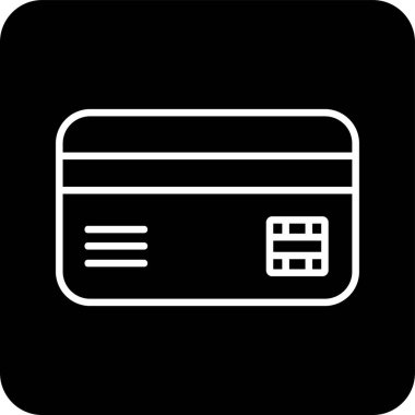 Kredi Kartı. Web simgesi basit illüstrasyon 