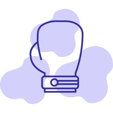 Boks eldiveni simge vektör çizim