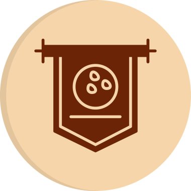 Sancak simgesi vektör illüstrasyonu  