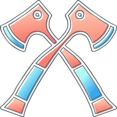 Baltalar. Web simgesi basit illüstrasyon