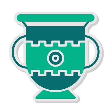 Amforo web simgesinin vektör illüstrasyonu             