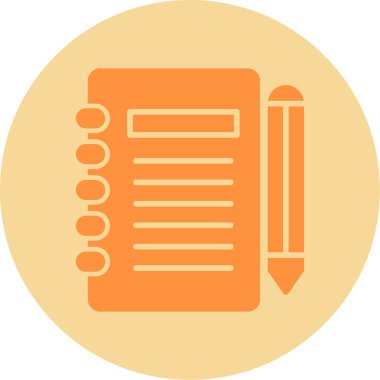 Gündem web simgesi, vektör illüstrasyonu