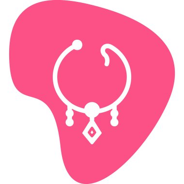 kolye simgesi vektör illüstrasyonu