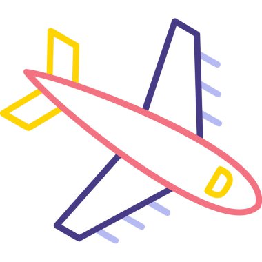  Uçak. Web simgesi basit illüstrasyon