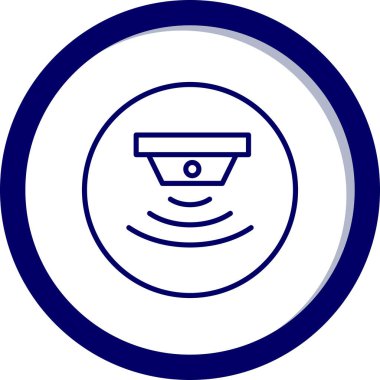 sensör simgesi, vektör illüstrasyonu basit tasarım