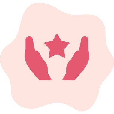 yıldız web simgesi basit illüstrasyon 