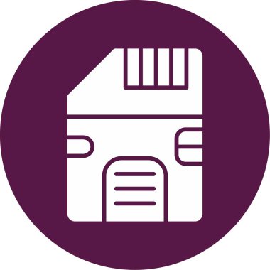 SD kart simgesi vektör illüstrasyonu