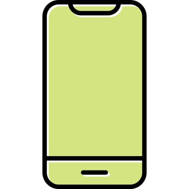 Akıllı telefon. Web simgesi basit illüstrasyon 