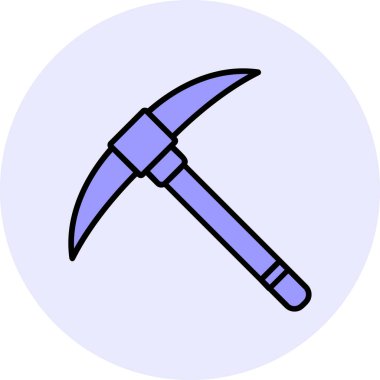 pickaxe web icon, vector illustration                              