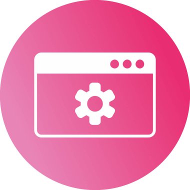 İçerik Yönetimi web simgesi vektör illüstrasyonu