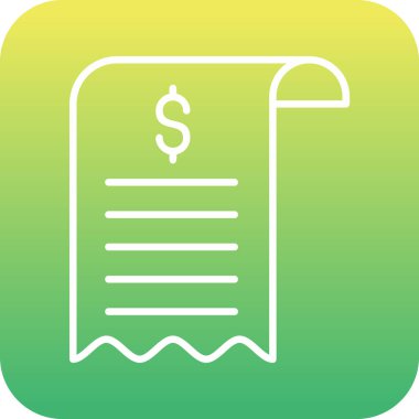 Bill simgesi, vektör illüstrasyonu basit tasarım