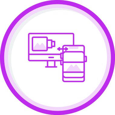 Resim web simgesi, vektör çizim 