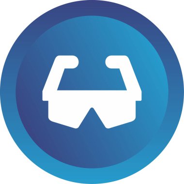 Gözlük. Web simgesi basit illüstrasyon 