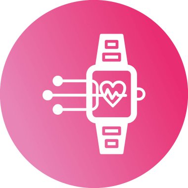 smartwatch simgesi, vektör illüstrasyonu 