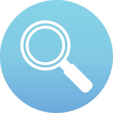 Büyütme cam simgesi, vektör illüstrasyonu 