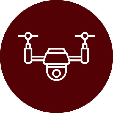 Drone simgesi vektör illüstrasyon tasarımı