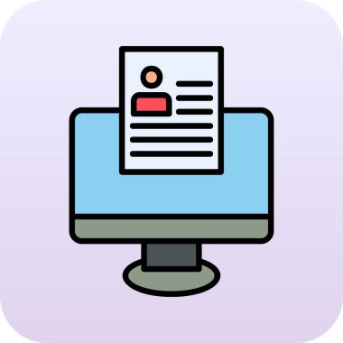 Çevrimiçi Web simgesi, vektör illüstrasyonu