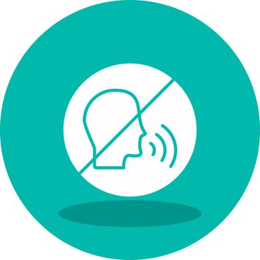 Konuşan Web simgesi vektör çizimi yok