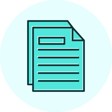 belge web simgesi basit resimleme 