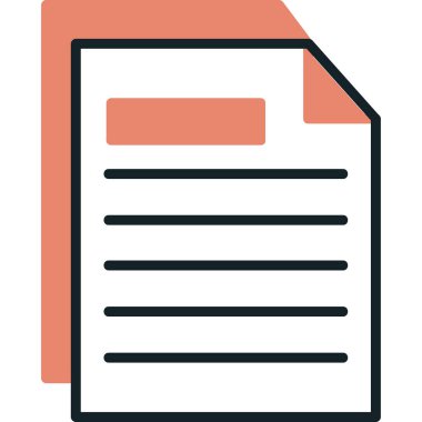 belge web simgesi basit resimleme 