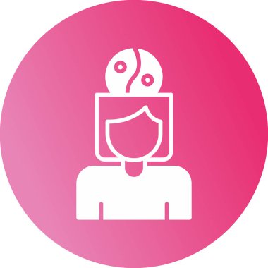 Stres Yönetimi simgesi, vektör illüstrasyonu basit tasarım