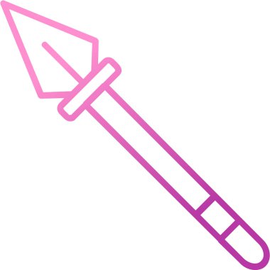 Mızrak simgesi vektör illüstrasyonu