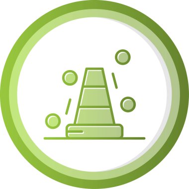 Bollard web simgesi vektör illüstrasyonu