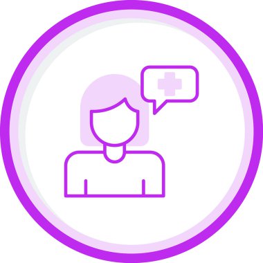 Pozitif Düşünme simgesi, vektör illüstrasyonu 