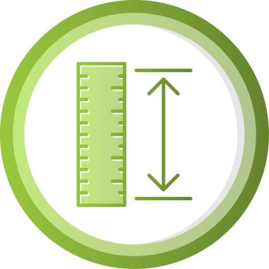 cetvel simgesi, vektör tasarım şablonu