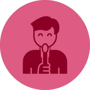 Panicon yalıyorum. vektör illüstrasyonu 