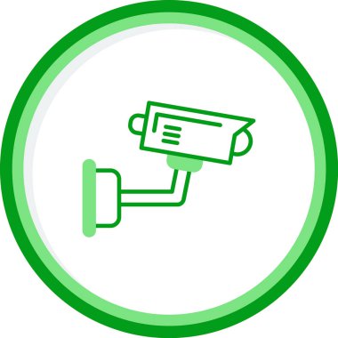 Bir CCTV kamerasının vektör simgesi, illüstrasyon  