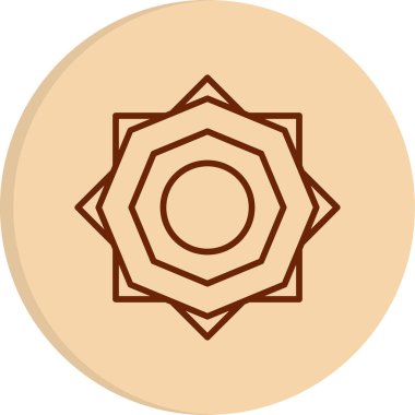 Güneş. Web simgesi basit illüstrasyon 