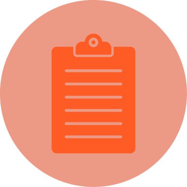 Onay listesi düz simgesi 