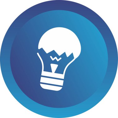 ampul web simgesi basit tasarım